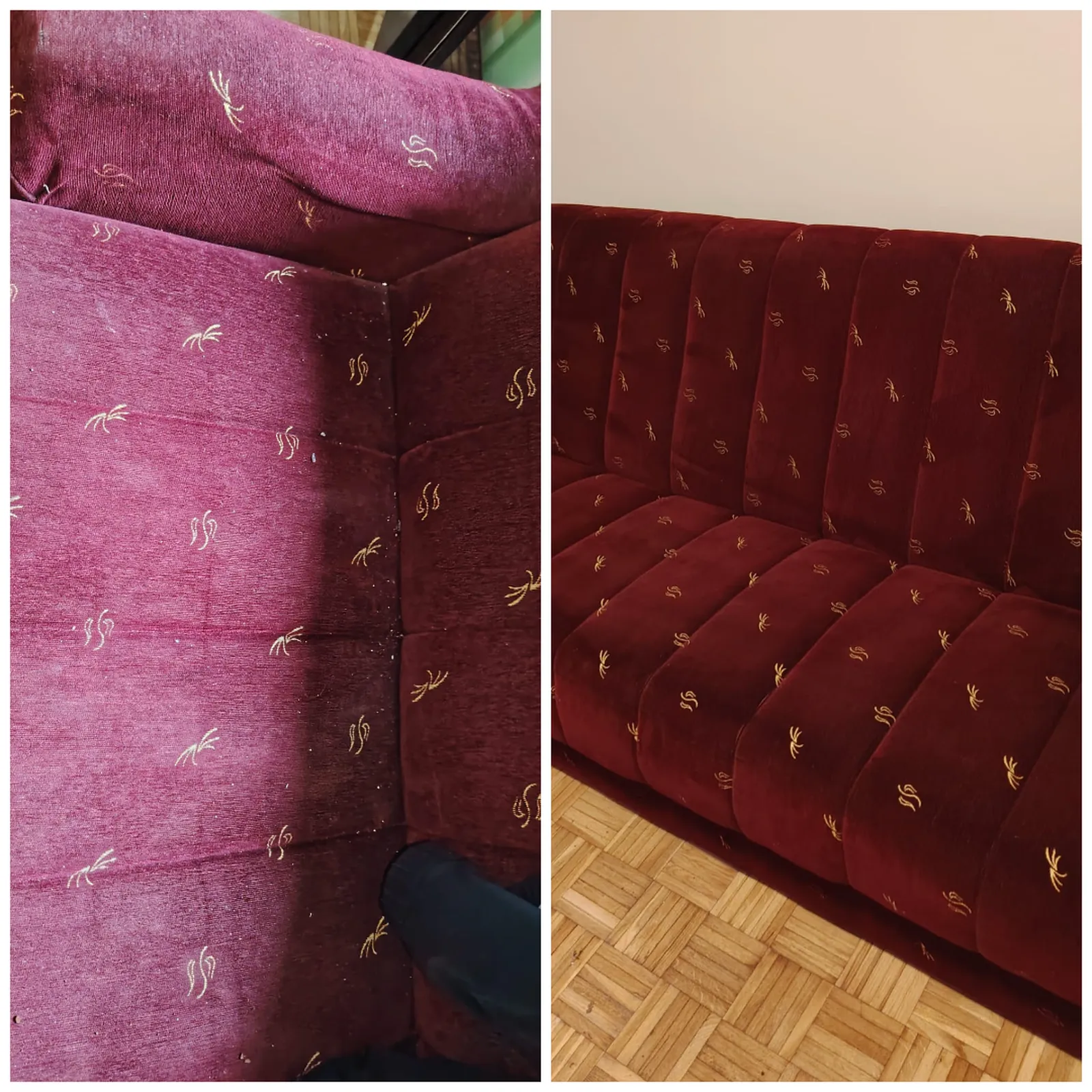 Dubinsko pranje pre i posle